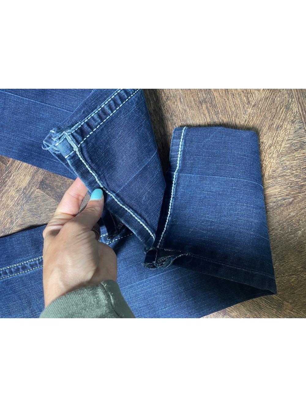 Salvage Supply Company embellished men’s Havoc straight jean dark wash 30x30 - Picture 9 of 10
